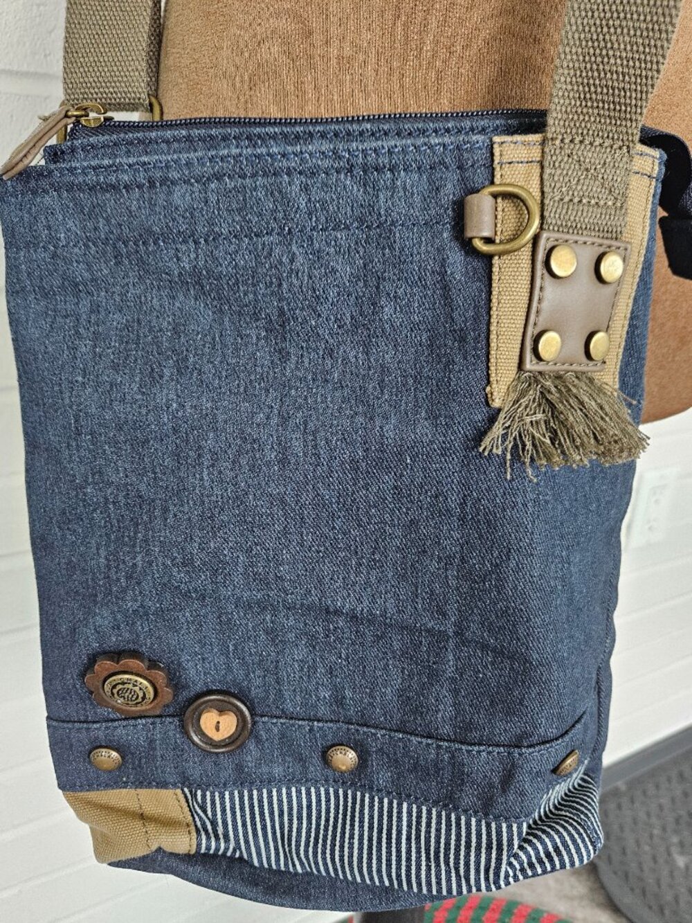 Chala Denim  shoulder to cross body bag - Picture 2 of 10